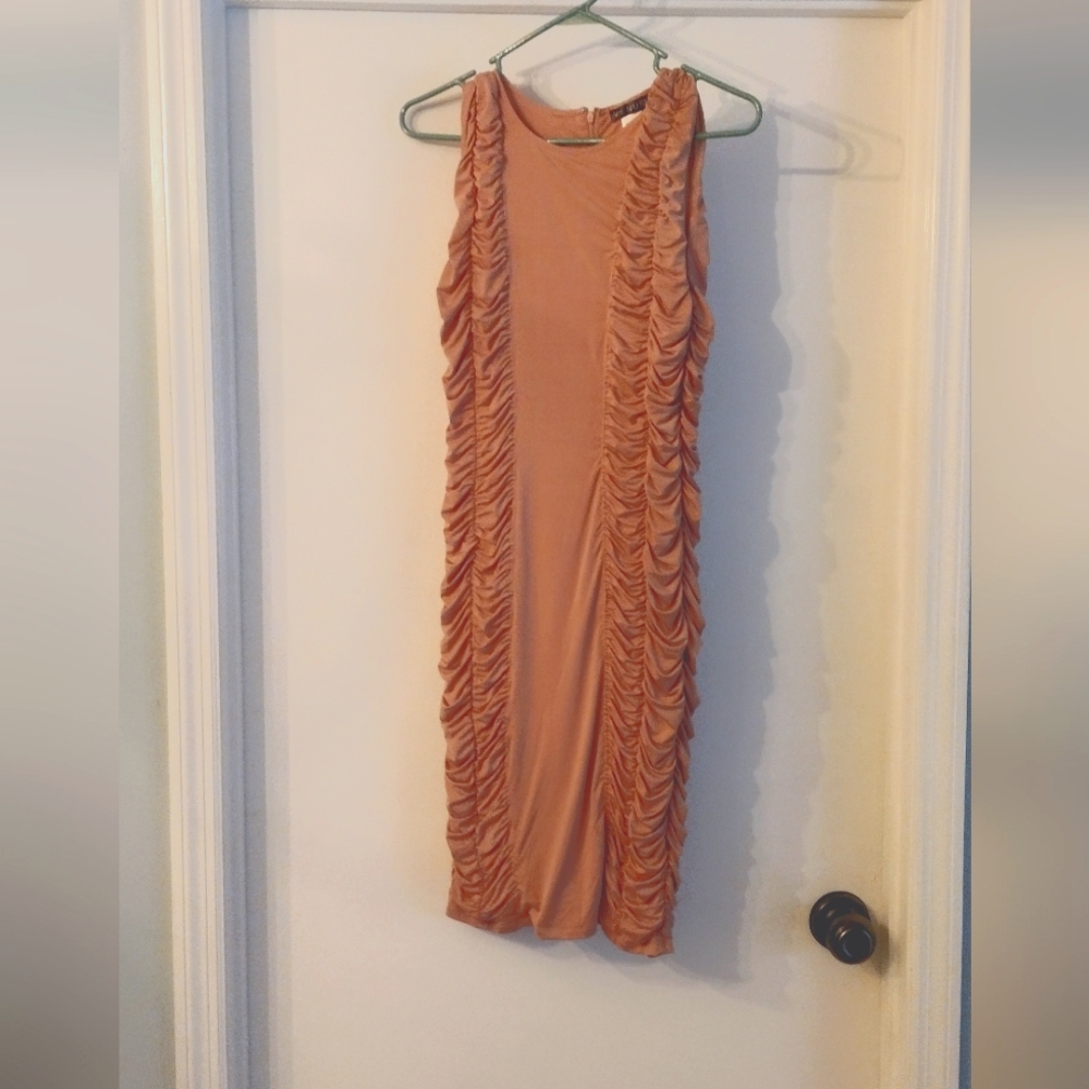Shape Embrace Ruched Dress: Dusty Rose